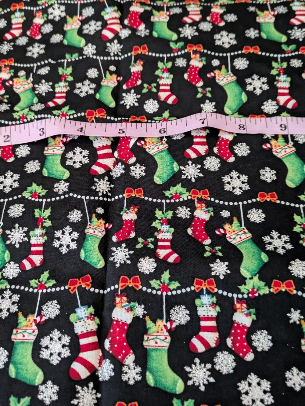 Christmas Cotton Fabric 38" X 44" Pre Cuts